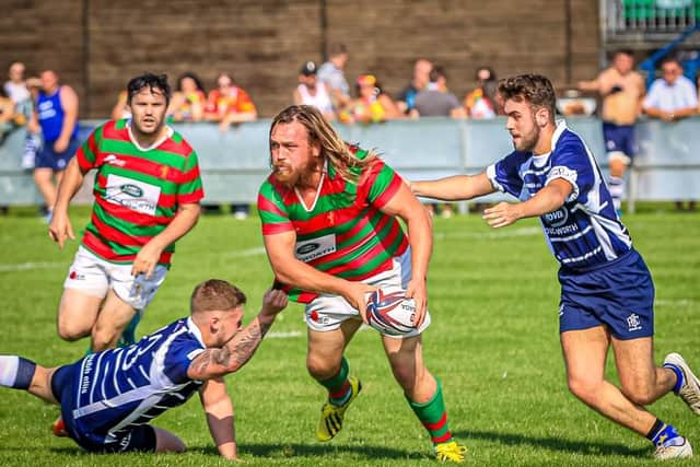 Jake Pryor in action for Market Rasen & Louth in a friendly at Boston last season. Photo: David Dales