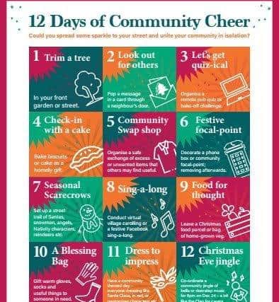 NKDC's 12 Days of Christmas kindness suggestions. EMN-201215-154744001