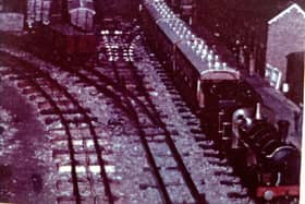 An early photograph of the missing model from the HHHS archives.