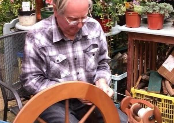 Coun Anthony Brand will be spinning wool in Sleaford Market Place on Friday and Saturday. EMN-201215-172939001