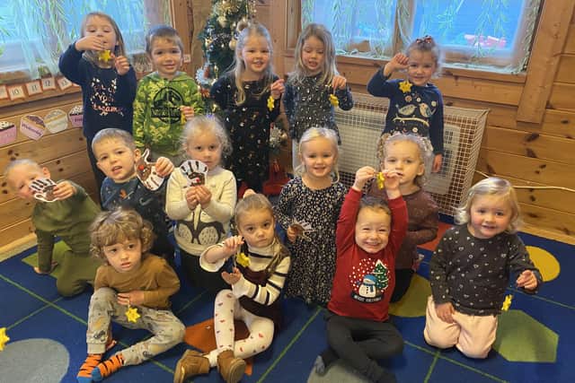 Getting creative for Christmas at Bright Sparks, Sibsey.