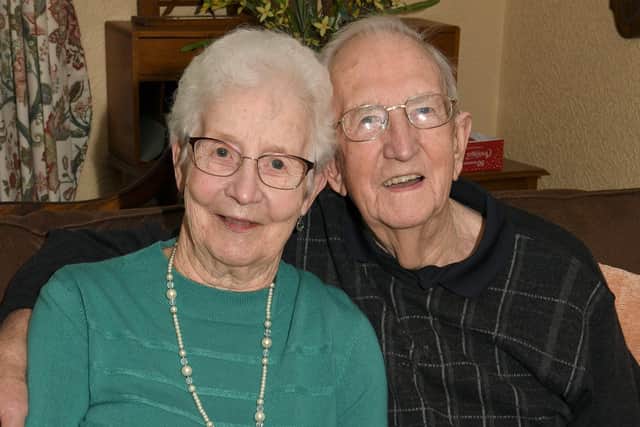 Bill and Dorrie Tebb of Sleaford, celebrate their 65th wedding anniversary. EMN-201216-101134001