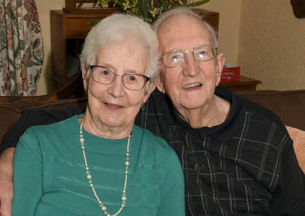Bill and Dorrie Tebb of Sleaford, celebrate their 65th wedding anniversary. EMN-201216-101134001