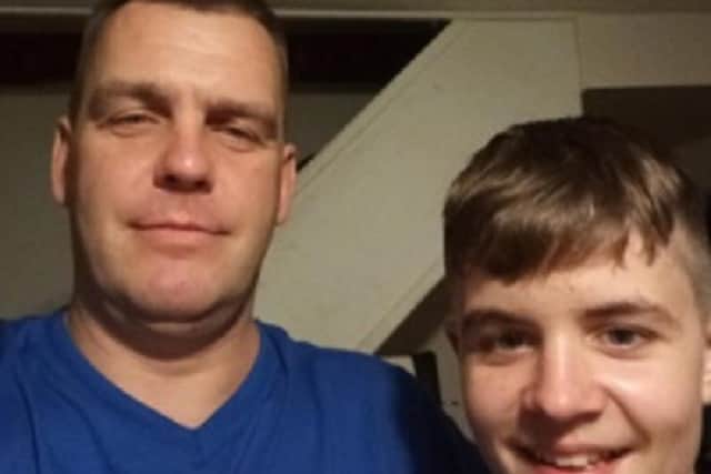 Roberts with his dad Edgars
