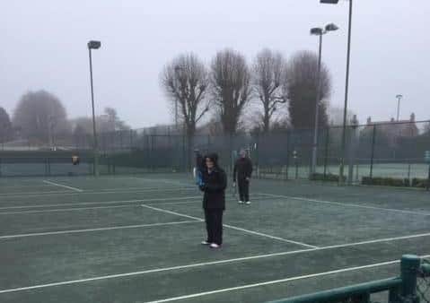 Outdoor action continues at Boston Tennis Club.
