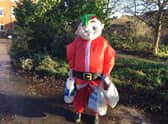 The secret Santa Elf has been spreading cheer in Louth, Horncastle and Skegness.