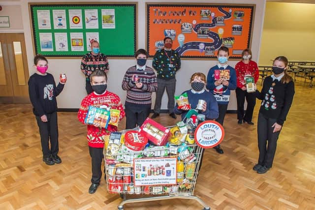 Louth Academy Christmas Jumper Day and collection for Louth Community Larder (Picture: Sean Spencer/Hull News & Pictures Ltd
