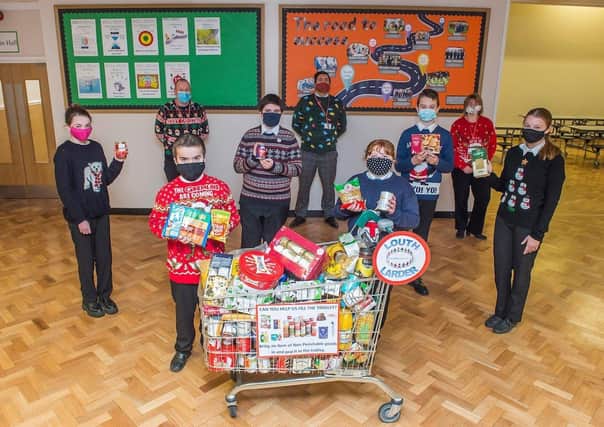 Louth Academy Christmas Jumper Day and collection for Louth Community Larder (Picture: Sean Spencer/Hull News & Pictures Ltd