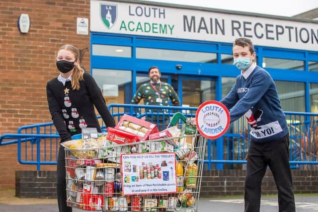 Louth Academy Christmas Jumper Day and collection for Louth Community Larder (Picture: Sean Spencer/Hull News & Pictures Ltd