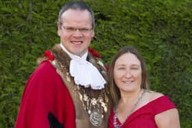 The Mayor and Mayoress of Louth, Councillor Darren Hobson and Sarah-Jayne Hobson.