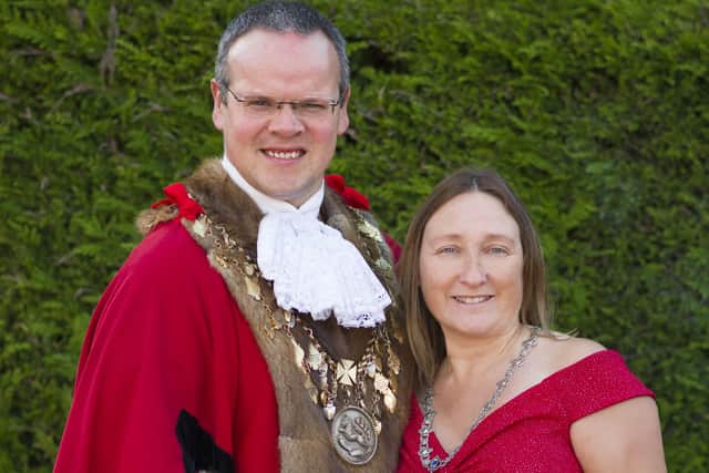 The Mayor and Mayoress of Louth, Councillor Darren Hobson and Sarah-Jayne Hobson.