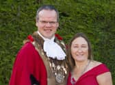 The Mayor and Mayoress of Louth, Councillor Darren Hobson and Sarah-Jayne Hobson.
