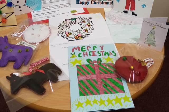 Some of the gifts provided in the Classroom to Care Homes scheme. EMN-201219-154643001