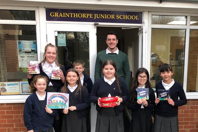 A selection of photos of schools taking part in the Christmas quiz competition.