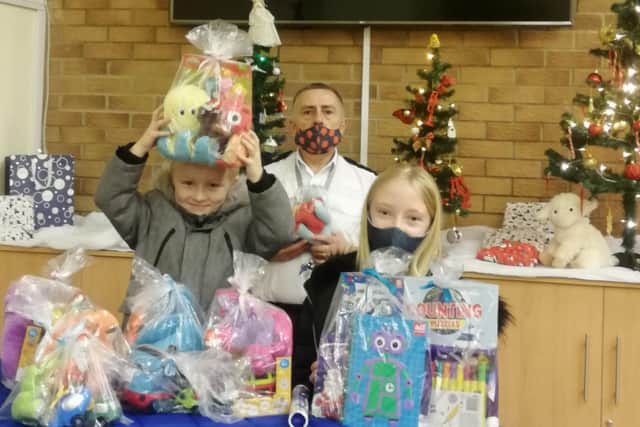 Kind-hearted Caleb and Keira with Terry Carpenter