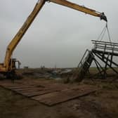 Work being carried out by Gibraltar Point Sailing Club.
