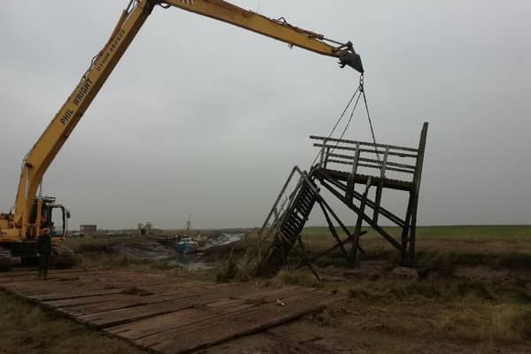 Work being carried out by Gibraltar Point Sailing Club.