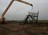 Work being carried out by Gibraltar Point Sailing Club.