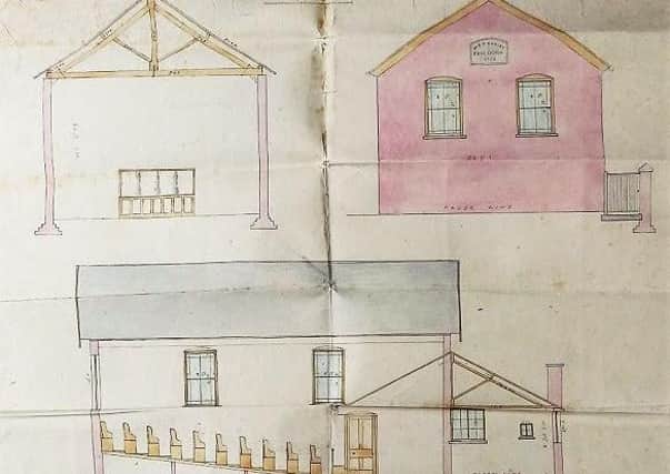 Original 1850s plan of the building from which the theatre was created