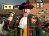 Sleaford Town Crier John Griffiths will be ringing a bell for Santa. EMN-201224-123555001