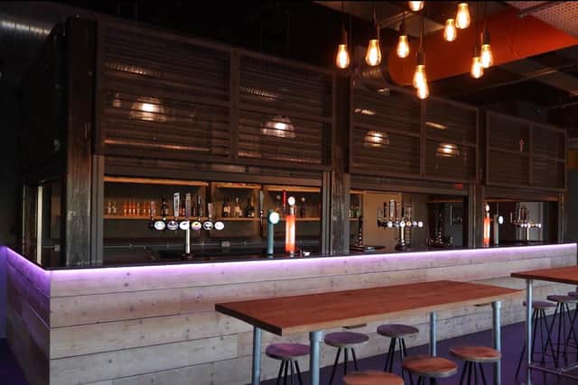Inside Ellenders bar.