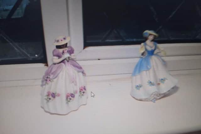 These two ornaments were stolen, along with several items of jewellery.