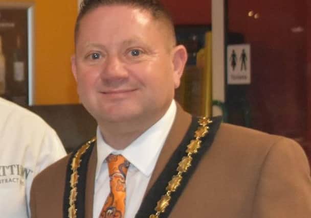 Mayor of Skegness Coun Mark Dannatt