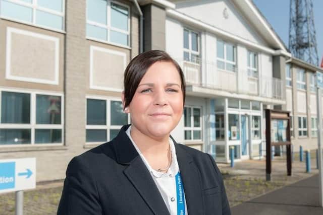 DC Georgia McCormack, at Sleaford Police Station. EMN-201230-111629001