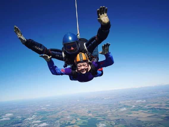 Last year Rebecca did a skydive for charity, raising £600 for Great Ormond Street Hospital.