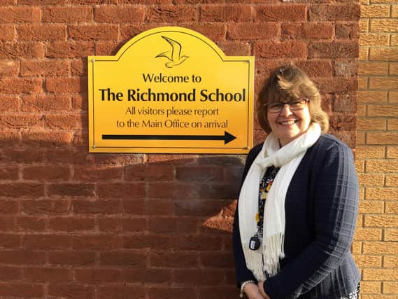 Headteacher of the Richmond School Mrs Caroline Wellsted