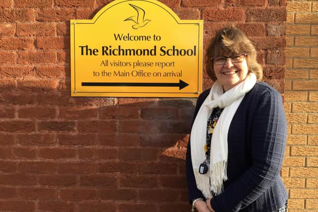 Headteacher of the Richmond School Mrs Caroline Wellsted