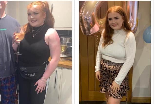 Hannah Thompson has lost 2st 7lbs in just over six months