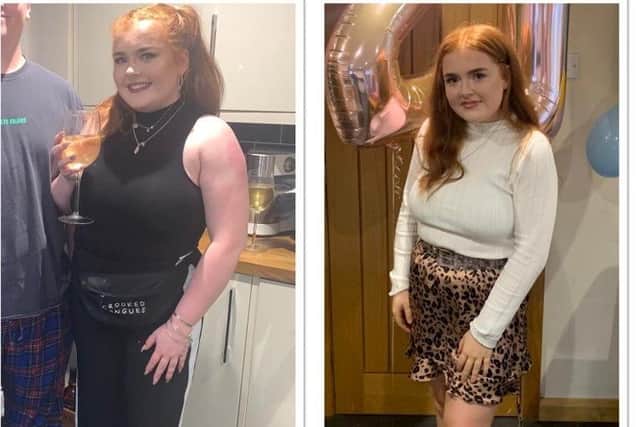 Hannah Thompson has lost 2st 7lbs in just over six months