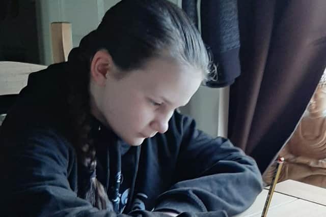 Avah-Mae Law home schooling.