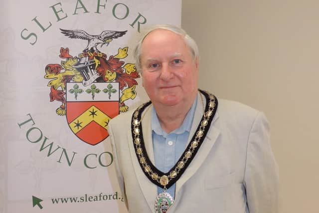 Mayor of Sleaford, Coun Anthony Brand. EMN-210501-170107001