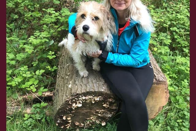 Lucie Mountain and her dog Barney