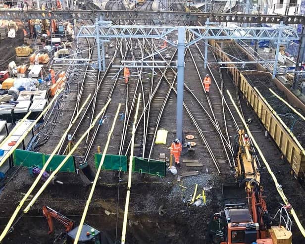 Around 1,000 workers were delivering the vital improvements at King's Cross station, including rerouting a sewer. EMN-210601-171705001