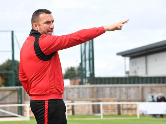 Skegness Town boss Nathan Collins.