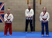 Evie, Simon and Callum Newby.