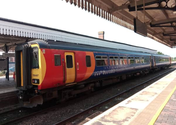 Trains were halted between Sleaford and Lincoln. EMN-210901-134024001