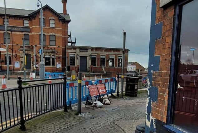 Works. near the Roman Bank and Lumley Road junction. Photo: Barry Robinson