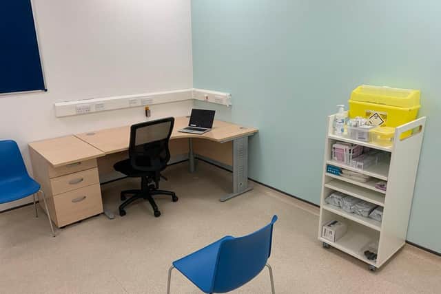 A Boots consultation room in Halifax where the Covid vaccine will be administered. EMN-211001-115935001