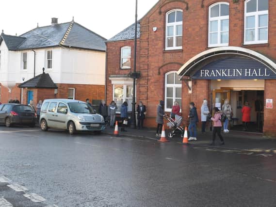The vaccination rollout at the Franklin Hall in Spilsby.
