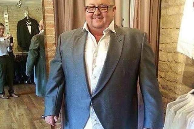 Andy Flood, from Kirton, before his weight loss.