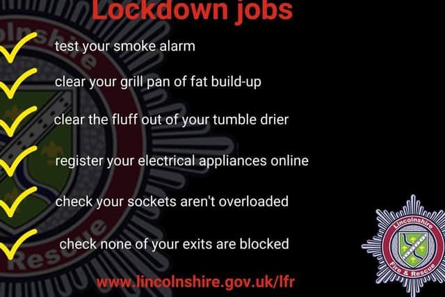 Lincolnshire Fire and Rescue Service suggests jobs during lockdown to prevent disasters at home. EMN-211201-163121001