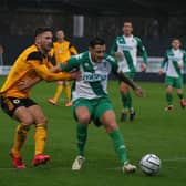 Andi Thanoj injured came off injured during the draw with Chester. Photo: Oliver Atkin