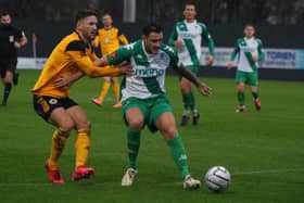 Andi Thanoj injured came off injured during the draw with Chester. Photo: Oliver Atkin