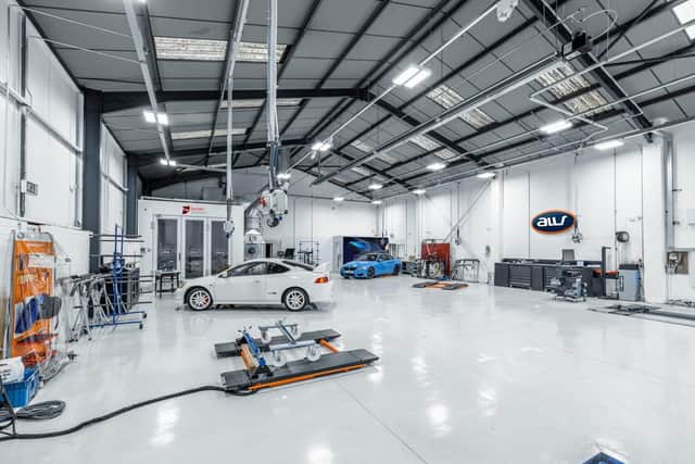 Inside the new Fast Finish Centre, in Boston.