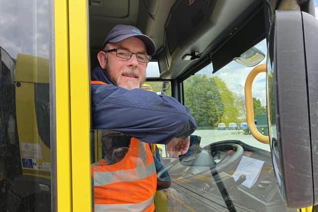 Refuse lorry driver Mitch Adcock. EMN-210115-123617001