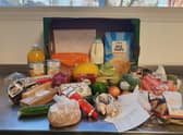 A week of healthy meals. An example of a food hamper sent out by Kesteven and Sleaford High School. EMN-210116-135033001